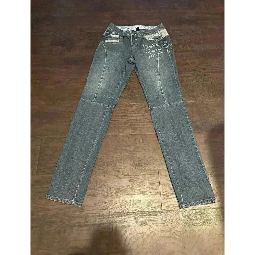 DERCON UNIQUE DESIGNED  VINTAGE DENIM PANTS‎ b13